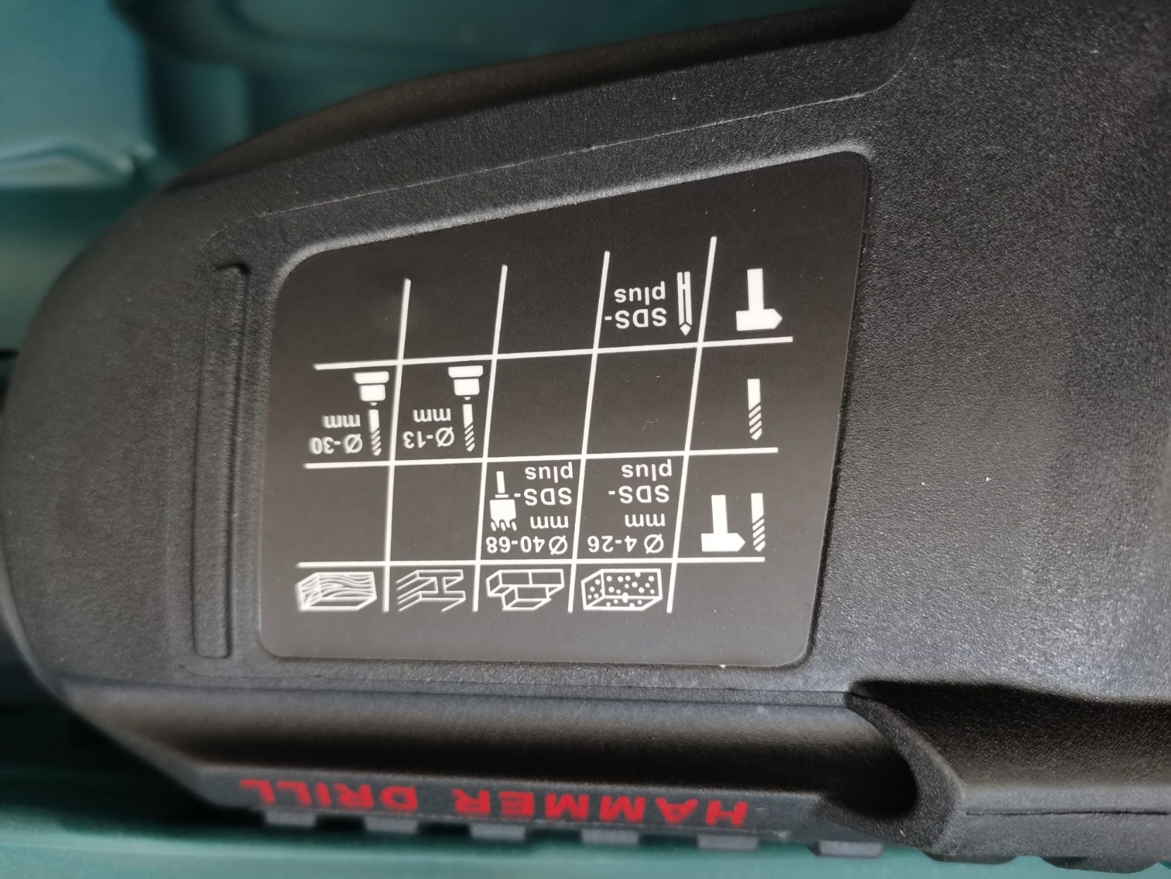 Ciocan rotopercutor cu 2x acumulator 36V, 1.7J, 1800rpm, SDS-Plus