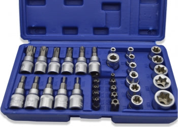 Trusa cu adaptor si tubulare 34 piese