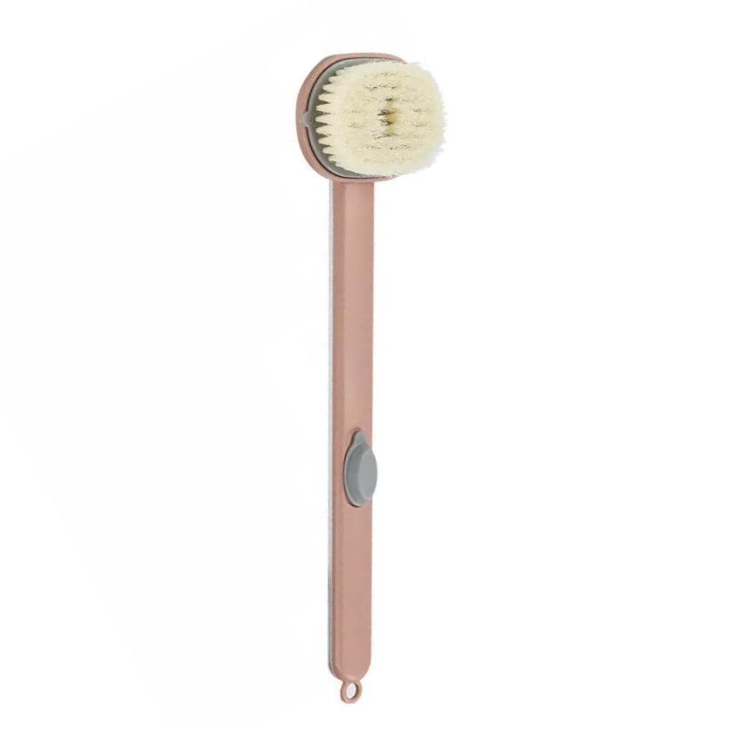 Perie de corp cu recipient pentru sapun, pulverizator sapun, cap detasabil, 36 cm