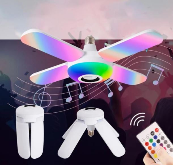 Lampă cu LED muzicală și iluminare ambientală - cu diferite culori și telecomandă / 48W