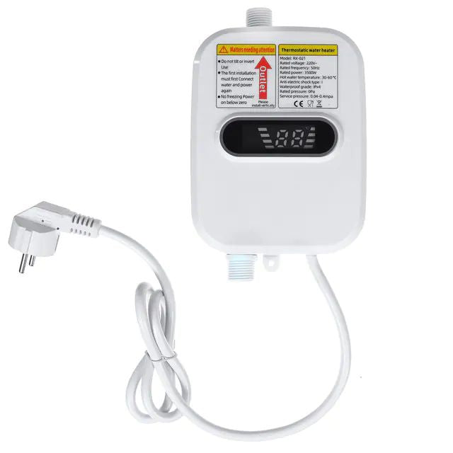 DUS ELECTRIC INSTANT PENTRU INCALZIT APA , AFISAJ TEMPERATURA LCD, PUTERE 3500W