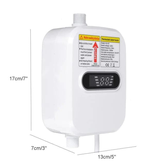DUS ELECTRIC INSTANT PENTRU INCALZIT APA , AFISAJ TEMPERATURA LCD, PUTERE 3500W