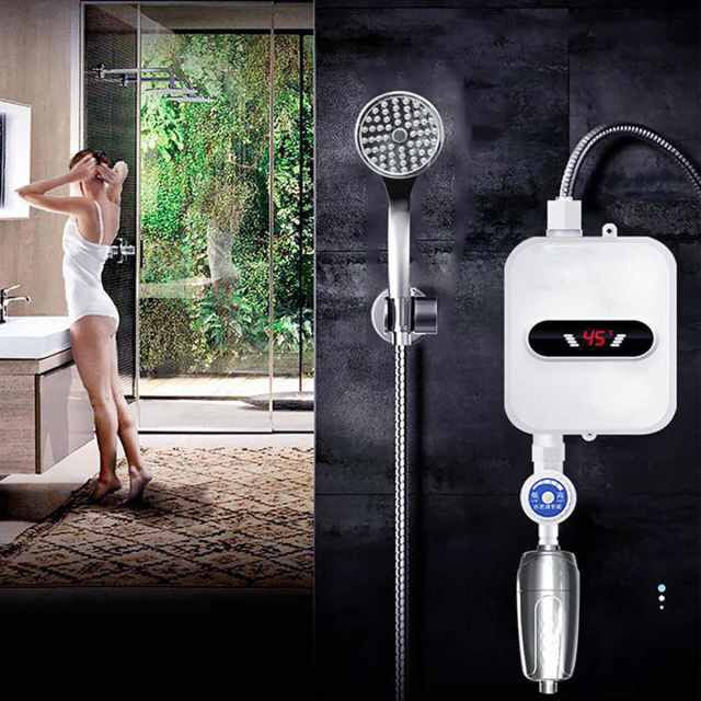 DUS ELECTRIC INSTANT PENTRU INCALZIT APA , AFISAJ TEMPERATURA LCD, PUTERE 3500W