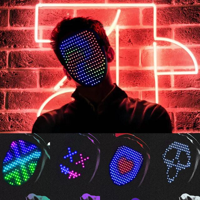 MASCA LED, RGB CU 50 DE IMAGINI SI SENZOR