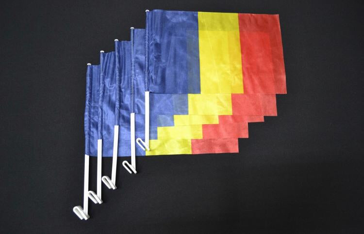 SET 2 STEAGURI AUTO 30 X 50 ROMANIA, SUPORT PLASTIC