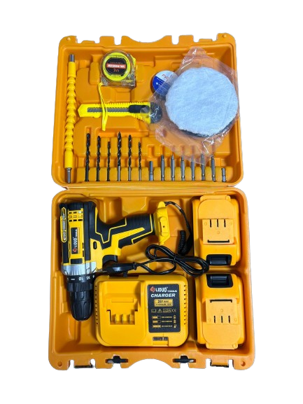 Bormasina Autofiletanta cu Trusa 26V 5Ah 2 X Acumulatori, 30 DE ACCESORII