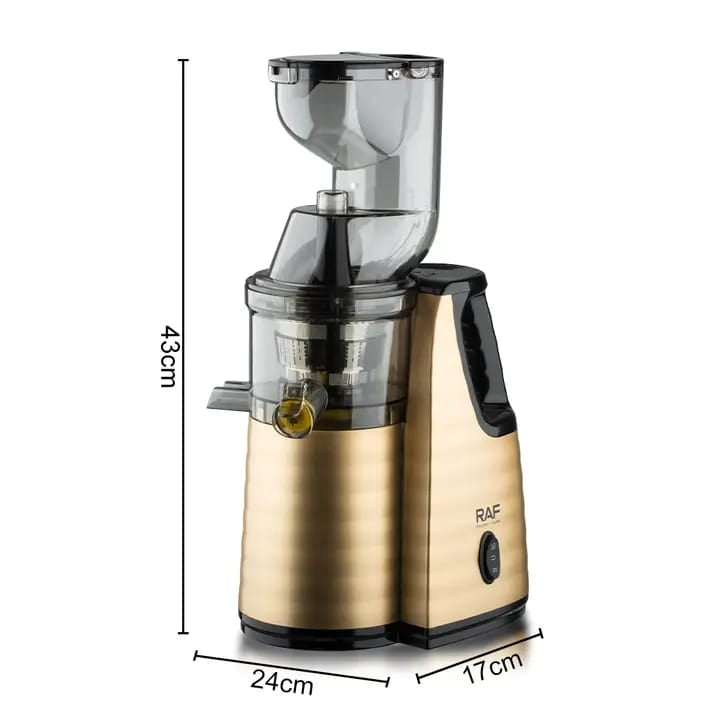 Storcator Profesional RAF-2838 150W, cu Presare la Rece, Extractie Lenta si Motor Silentios