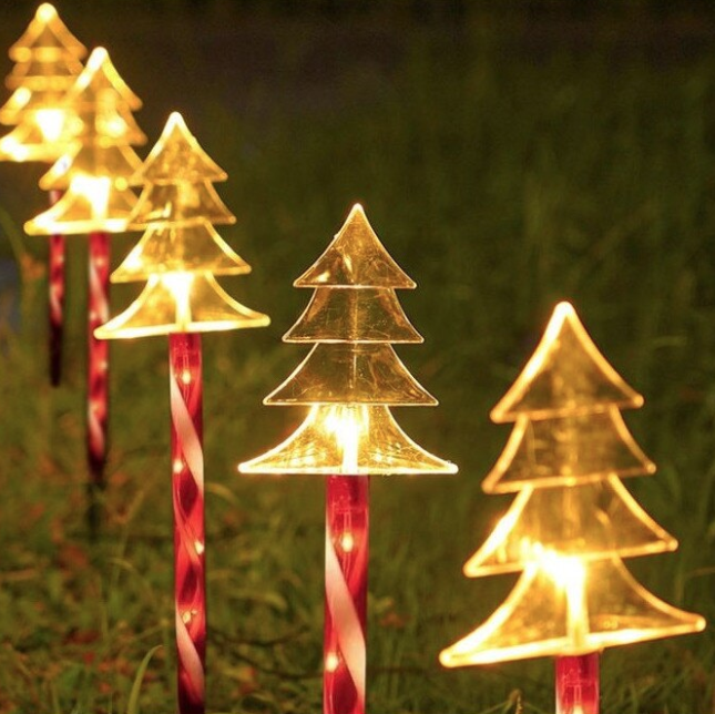 Set 5 Decoratiuni Luminoase Pentru Craciun, Instalatie Solara, Model Acadele