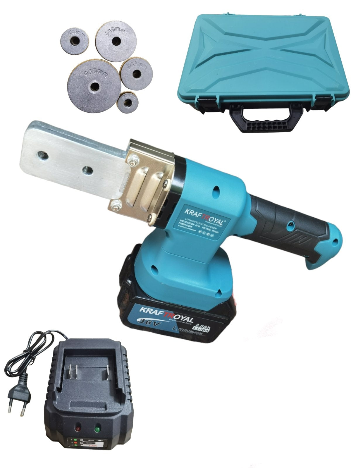 Masina de sudat tevi DIN POLIPROPILENA PPR cu acumulator 36V