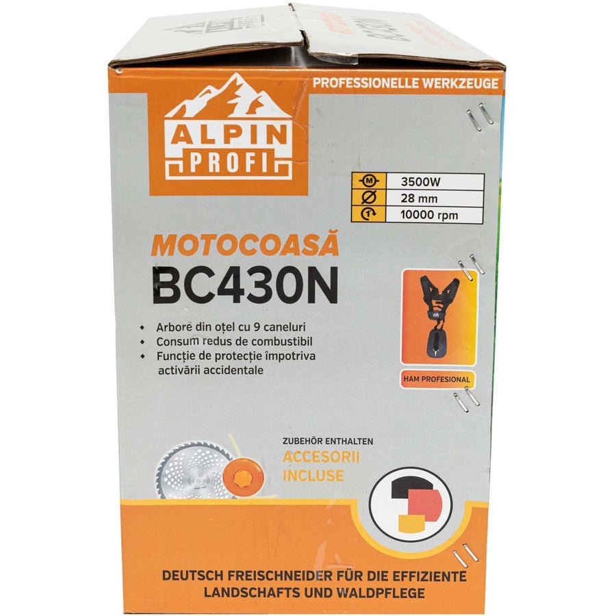 Motocoasa Alpin Profi BC430N, 4.5CP, 10.000RPM + 2 sisteme taiere