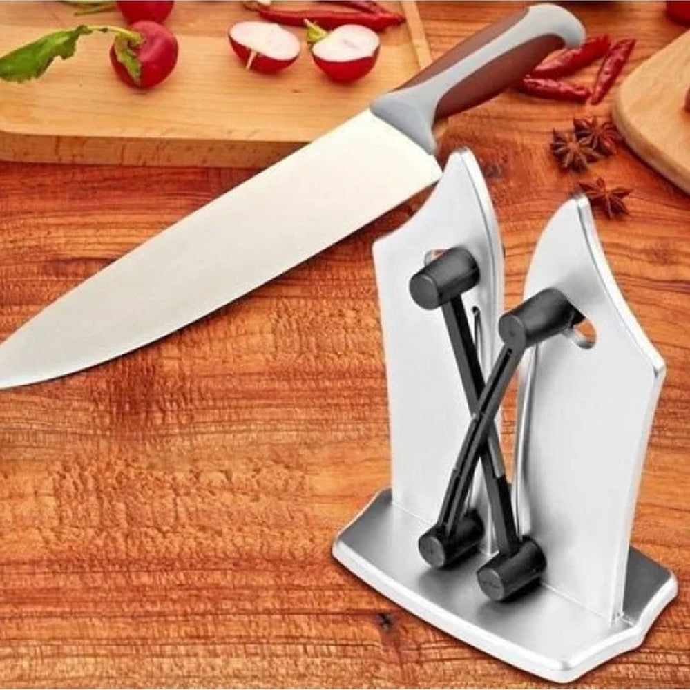 Dispozitiv manual pentru ascutit cutite si foarfece, Pentru toate tipurile de cutite