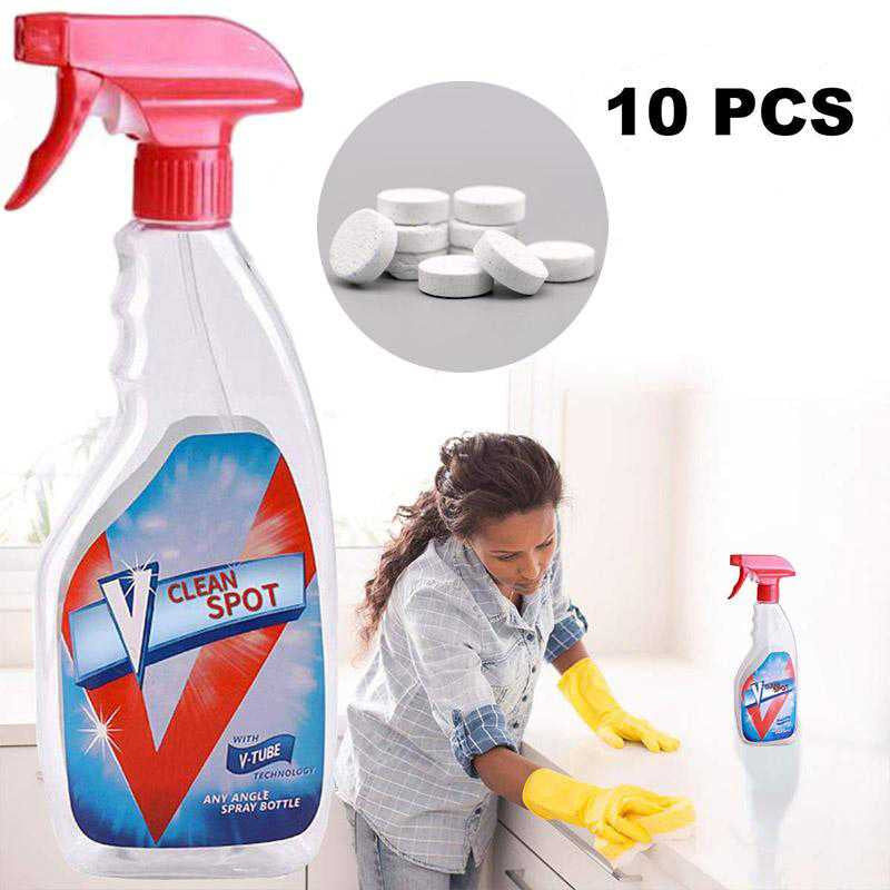 Pulverizator tip spray de curatare multifuncțional cu solutie activa efervescent