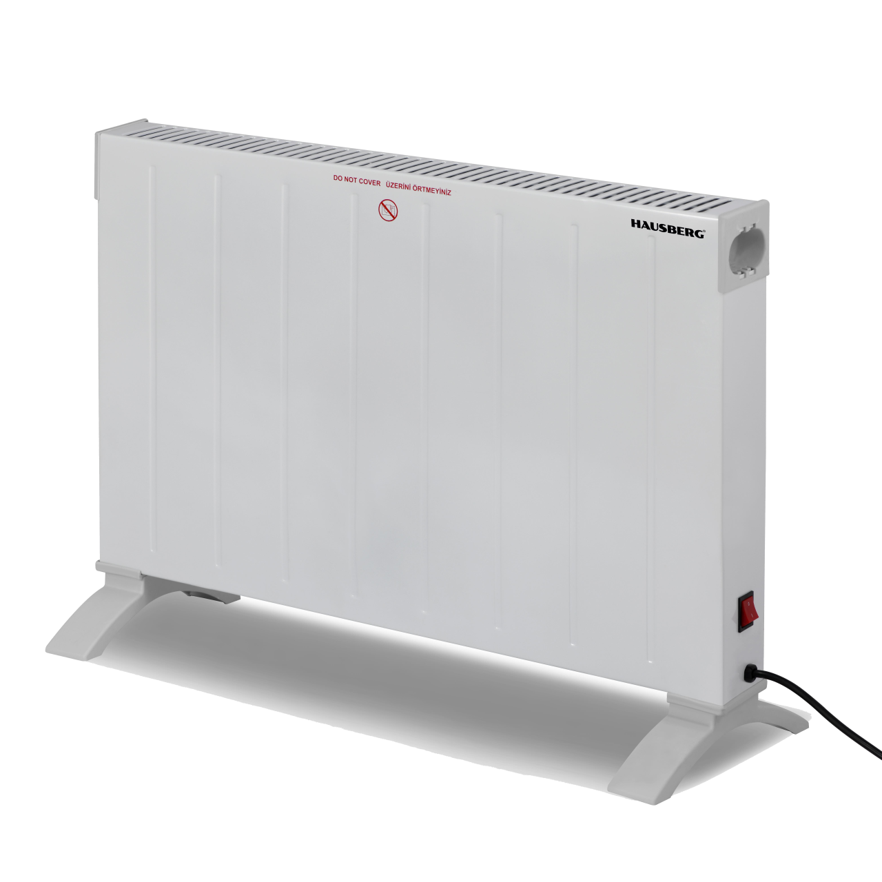 Convector electric Hausberg HB-8203, 2000W, 1 treapta putere, Siguranta impotriva rasturnarii