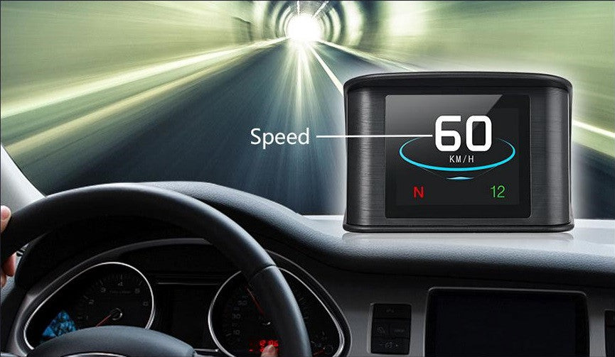 Head Up Display T600 2.2 inch auto Digital cu TFT LCD multi-color, viteza & conducere distanta