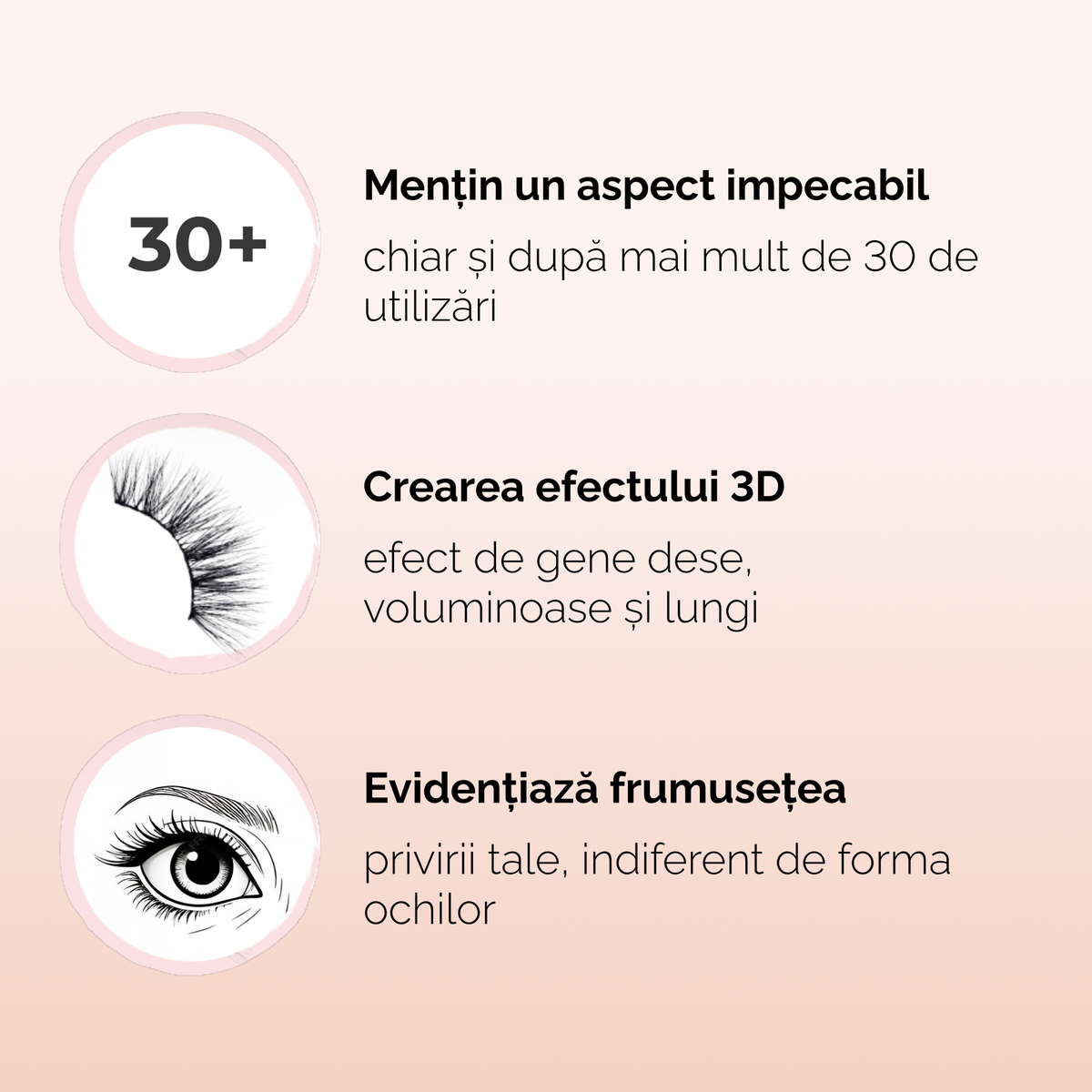 Set de gene cu fixare magnetică - Glimmer Gaze