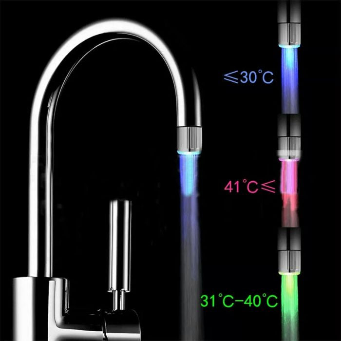 Cap Robinet cu Led si Senzor Temperatura Original