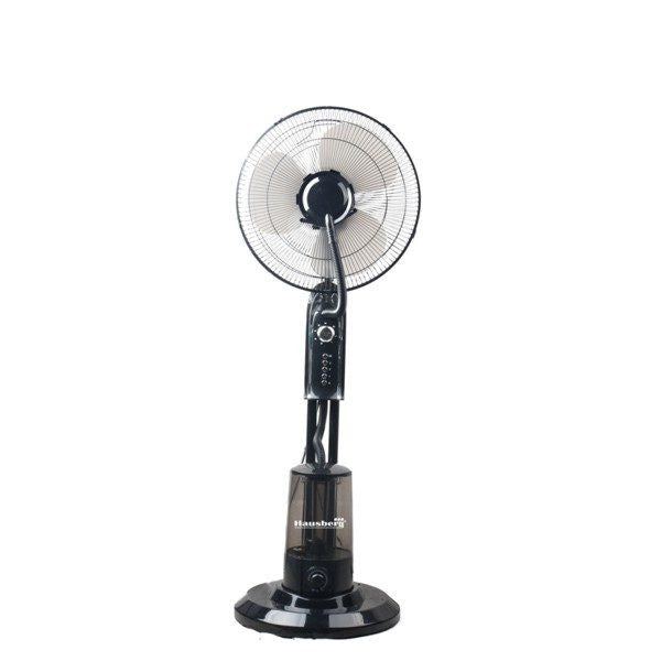Ventilator cu pulverizare apa si 3 trepte de viteza Hausberg HB5600, Putere 90W, telecomanda