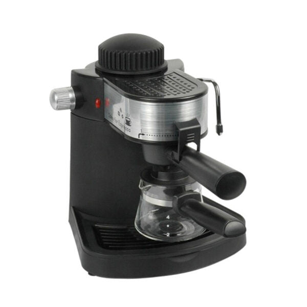 Espressor cafea cu 2 functii Hausberg HB-3715, Putere 650W, Presiune 3.5 Bar, 4 cesti