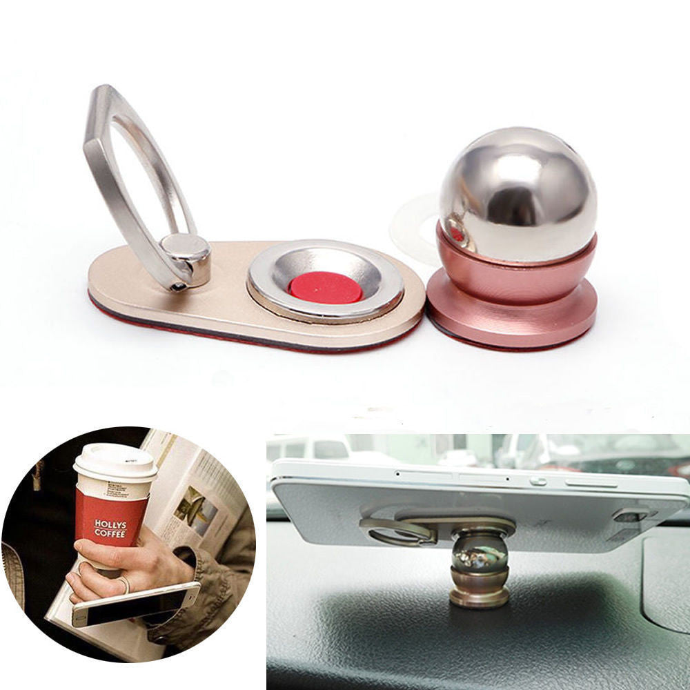 Suport magnetic Ring multifunctional 360° pentru smartphone, tableta, GPS