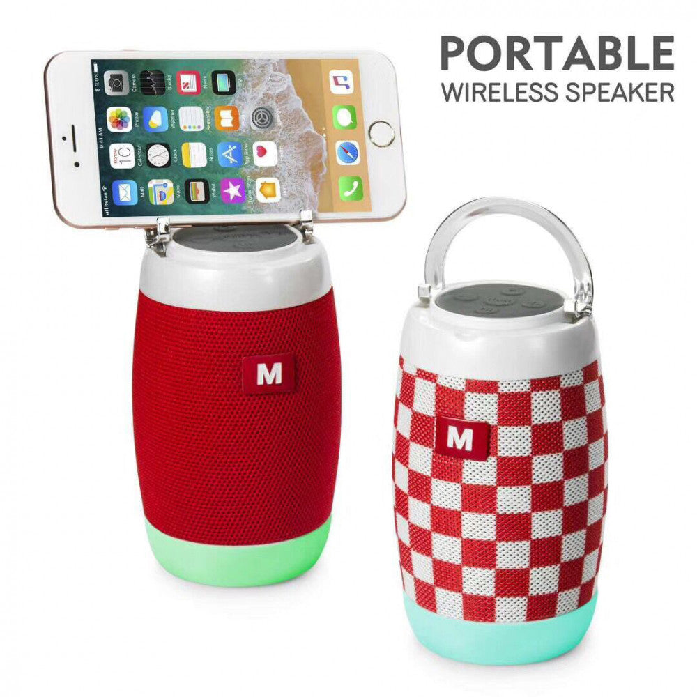 Boxa portabila iluminata cu suport pentru telefon si functie Bluetooth