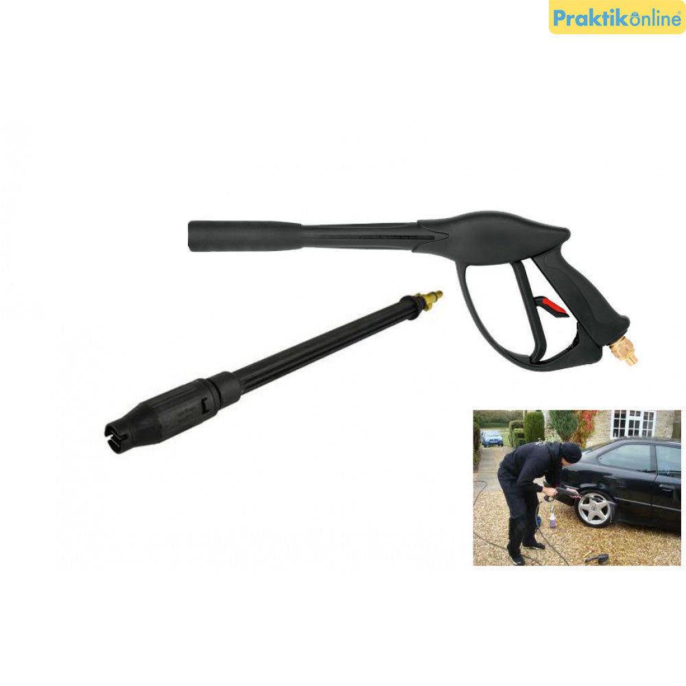 Pistol cu presiune si cu lance  pentru aparat de spalat 150bar Rezultate Garantate