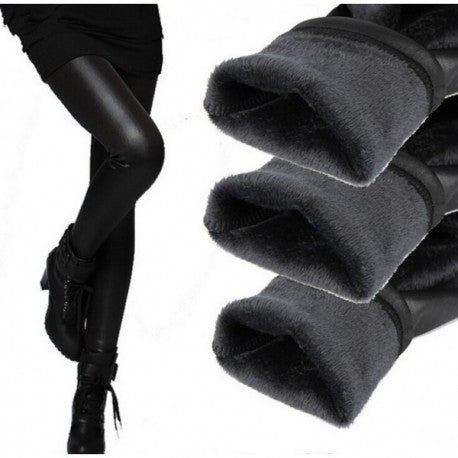 Colanti imitatie piele imblaniti