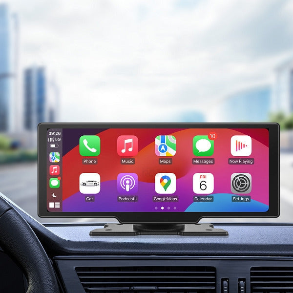 Navigatie Auto, CAMERA DVR FULL HD INCLUSA si Camera marsarier, GPS Portabil, Universal, CarPlay si Android Auto WI-FI, ecran tactil 4K 10.5 inch