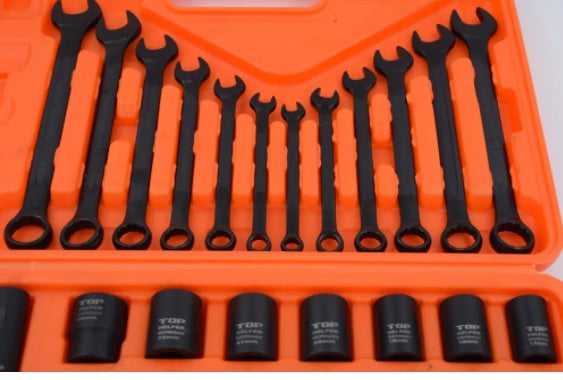 Trusa tubulare impact clichet si chei combinate fixe si inelare 37 pcs