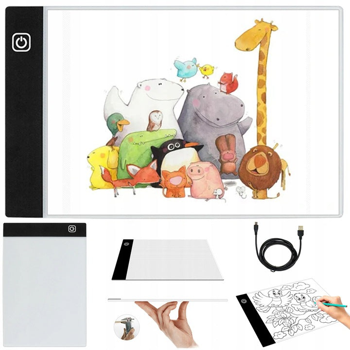 Tableta LED cu proiectare lumina pentru copierea desenelor, A4, Alimentare USB