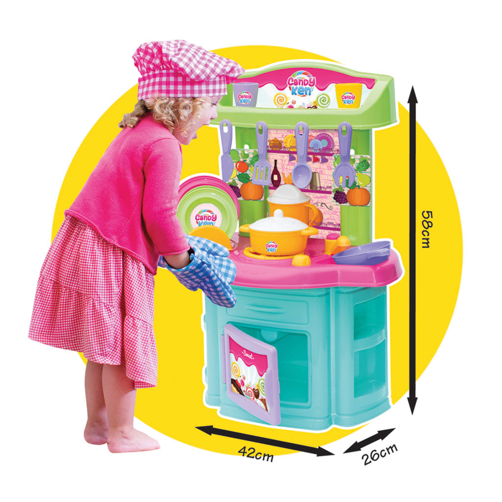 Bucatarie pentru copii, 16 accesorii, 58 cm
