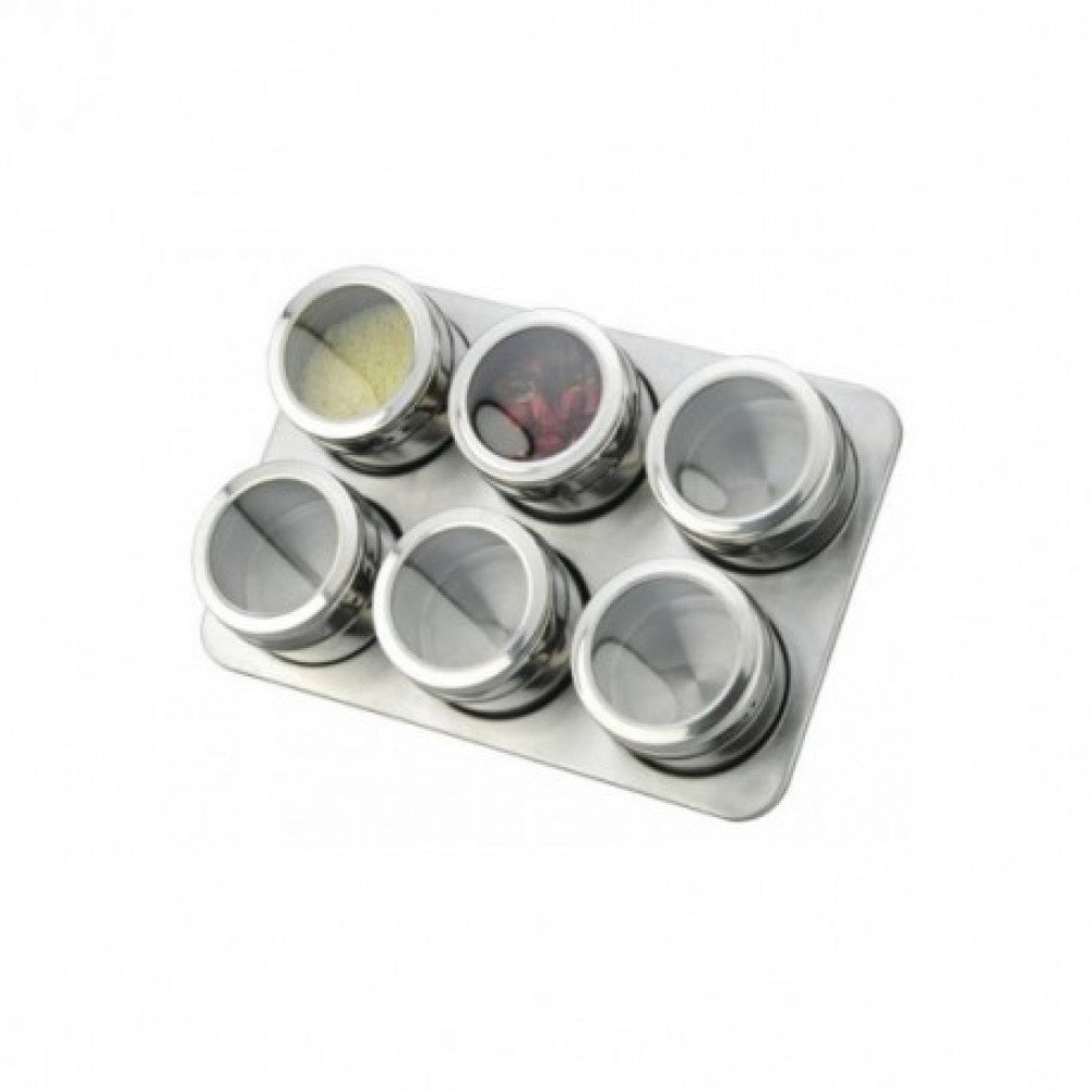 Set Condimente 7 Piese Inox Magnetic Dreptunghi