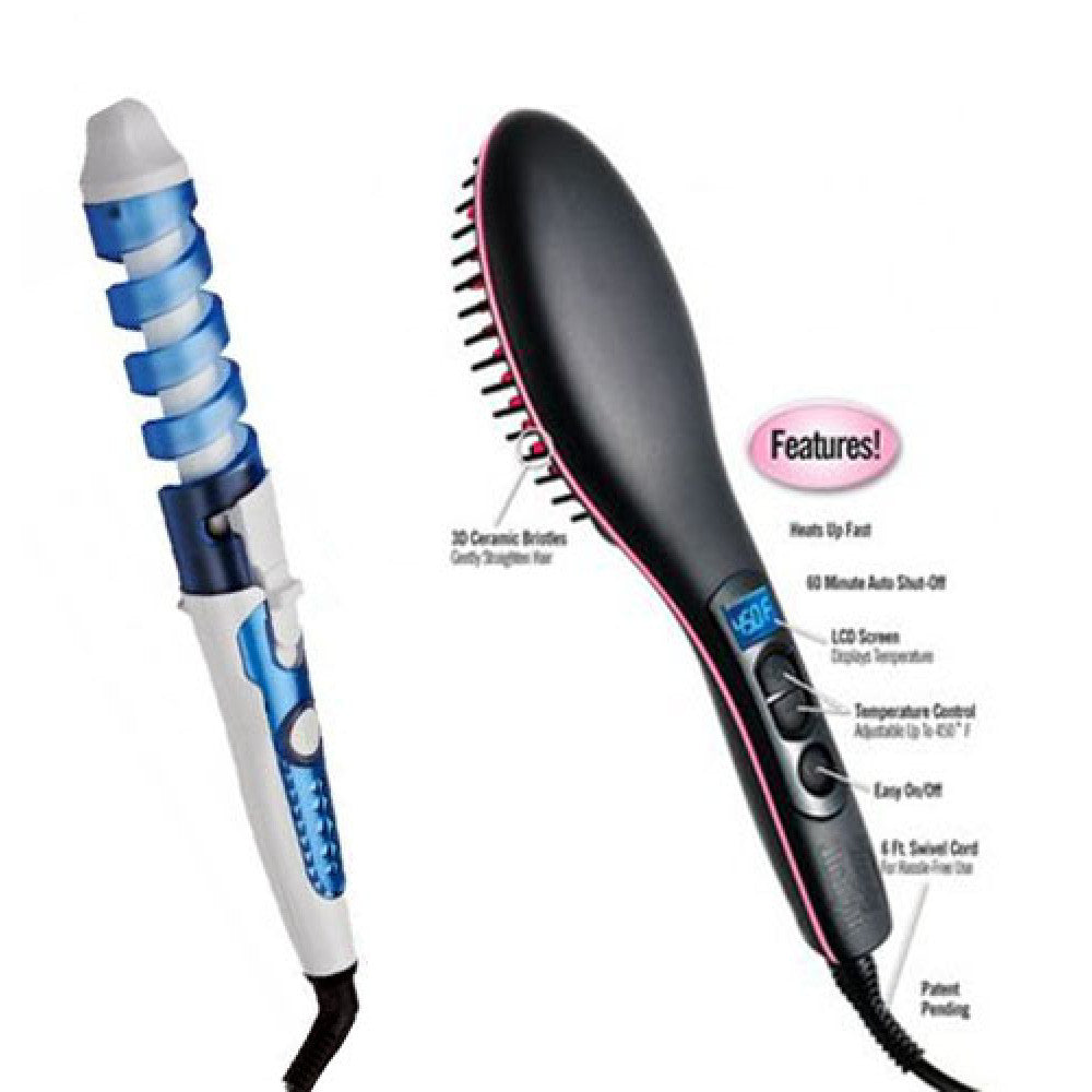 Placa Simply Straight Ondulator Par Ceramic Set Profesional Rezultate Garantate TeleshopTV