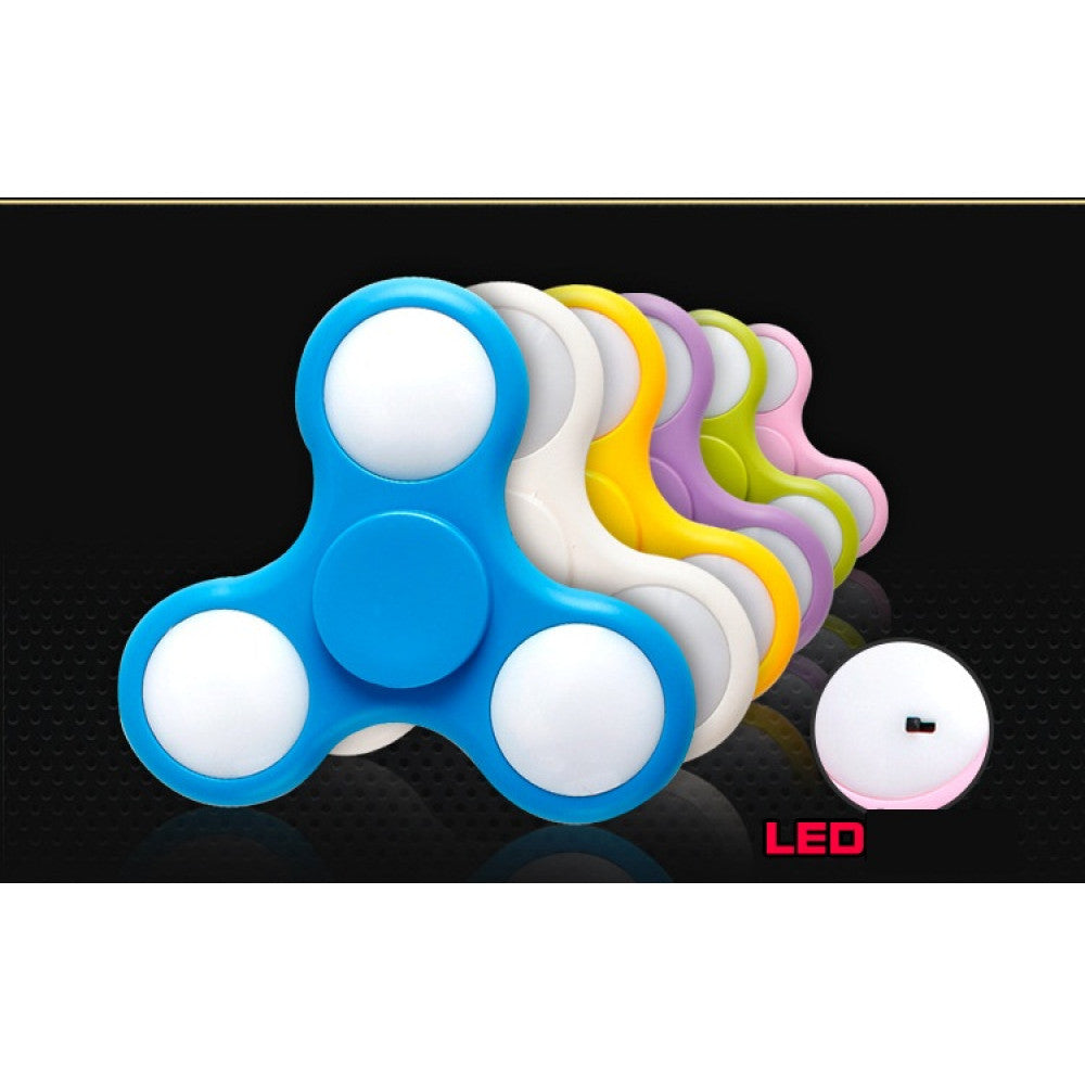 Jucarie antistres cu lumini Fidget Spinner