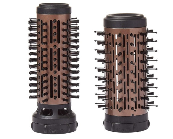 Perie de par rotativa, 1000 W, Negru Auriu
