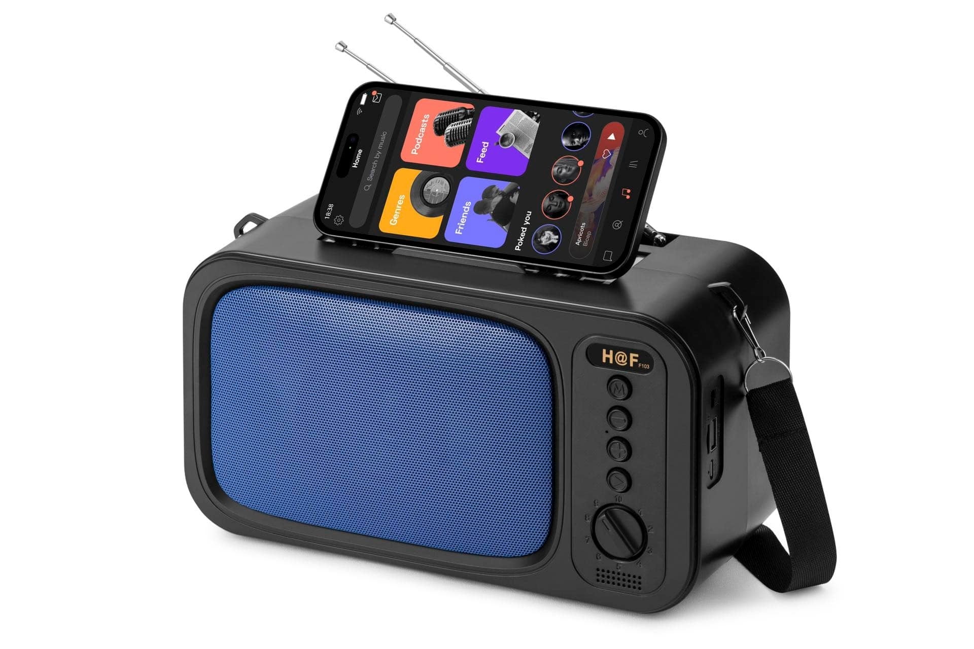 Boxa Portabila Incarcare Solara cu Radio, Bluetooth, Lanterna, USB, Card, AUX, Hands-Free