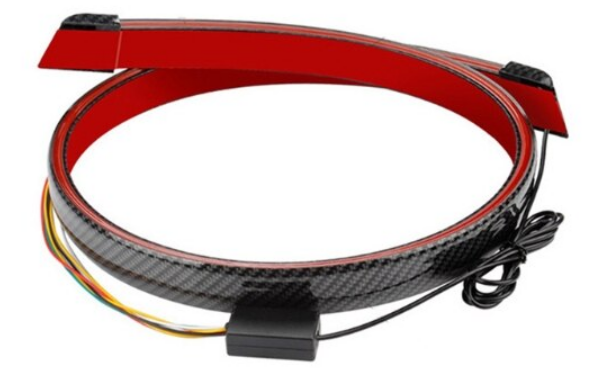 STOP AUTO UNIVERSAL, BANDA LED DIN FIBRA DE CARBON