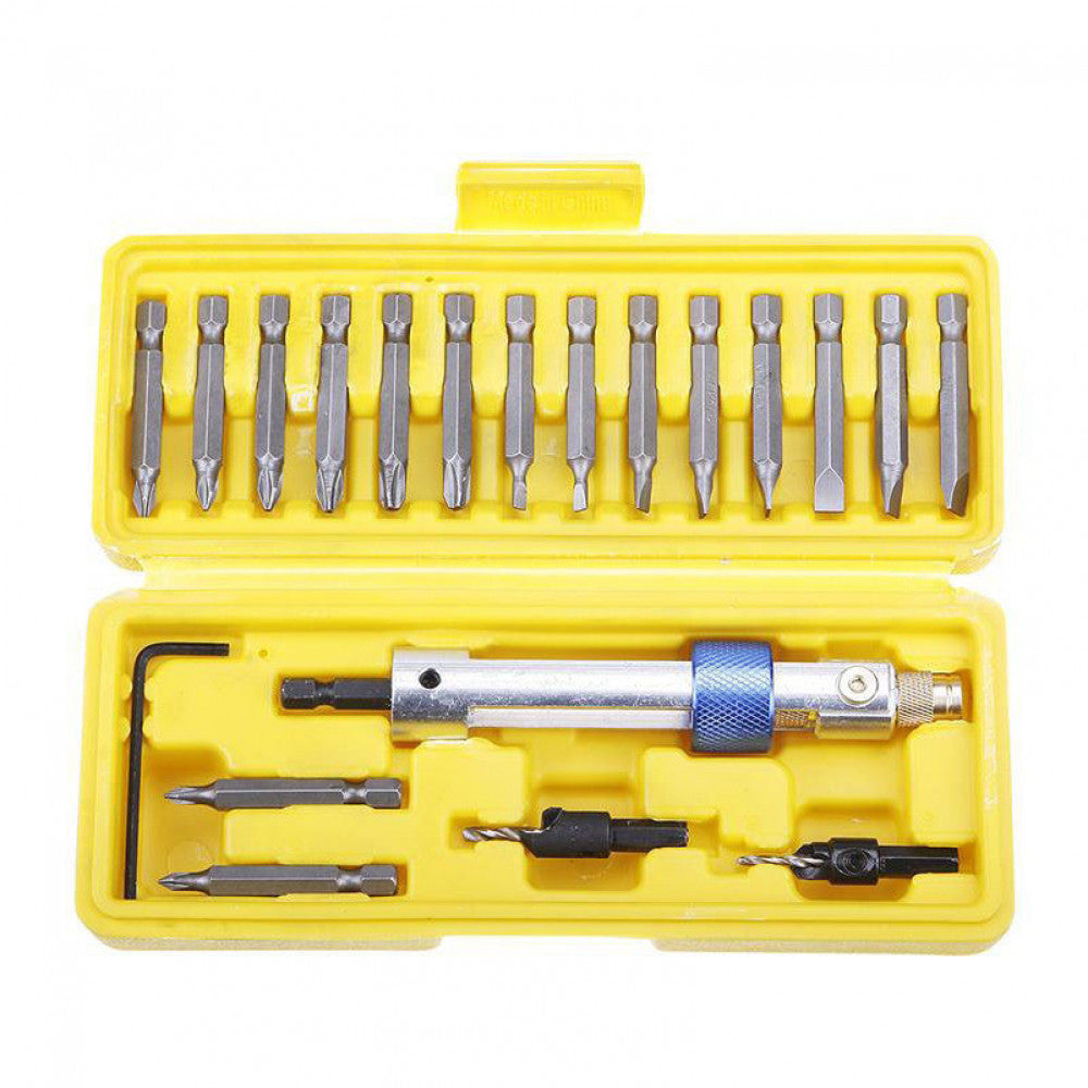 Set biti si adaptor bormasina 20 piese Half Time Original TeleshopTV