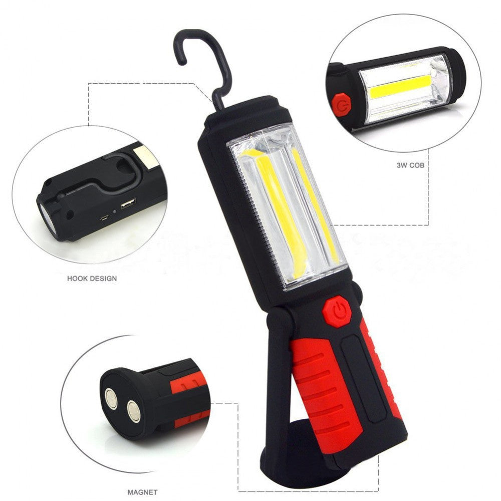 Lanterna Auto Camping Iluminare Dubla Magnet Original TeleshopTV