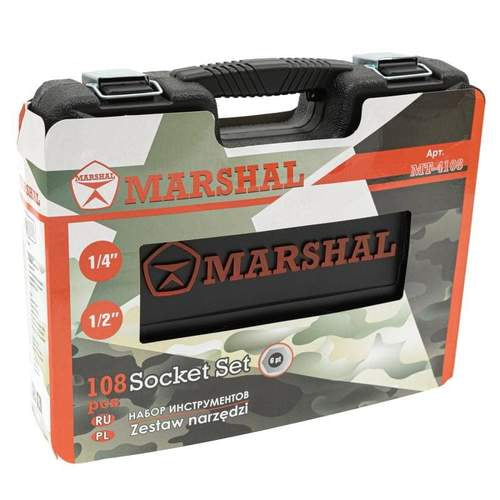 TRUSA SCULE AUTO 108 PIESE MARSHAL MT-4108 CU VALIZA DE TRANSPOR