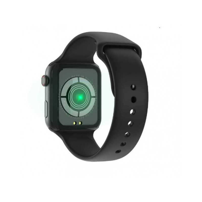 Ceas Smartwatch  Bluetooth, Pedometru, Monitorizare Somn Ritm CardiacActivitati, Notificari, Negru, rezistenta apa