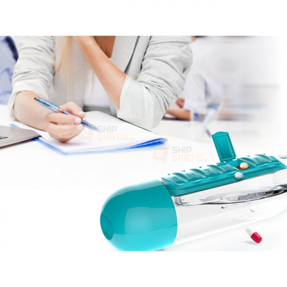 Sticla Apa Organizator Vitamine Medicamente Oferta Limitata
