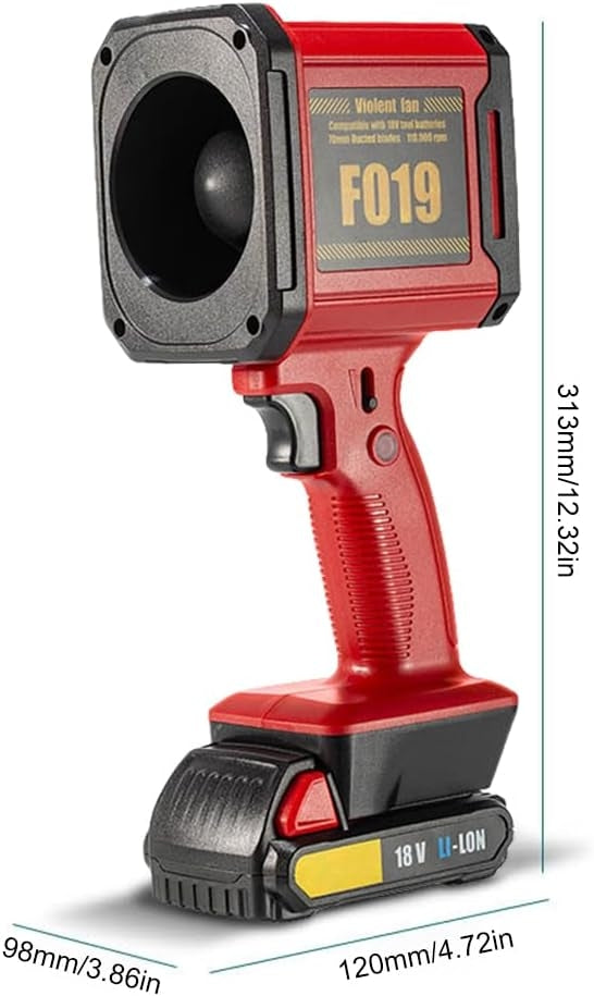 Suflanta Turbo, de mare putere, 110.000 RPM, acumulator 18V, Type-C fast charging, functie power bank, lanterna