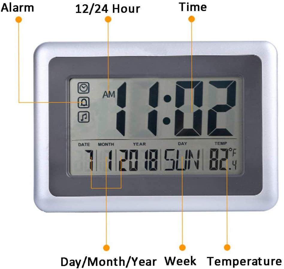 Ceas Digital LCD, 7 inch