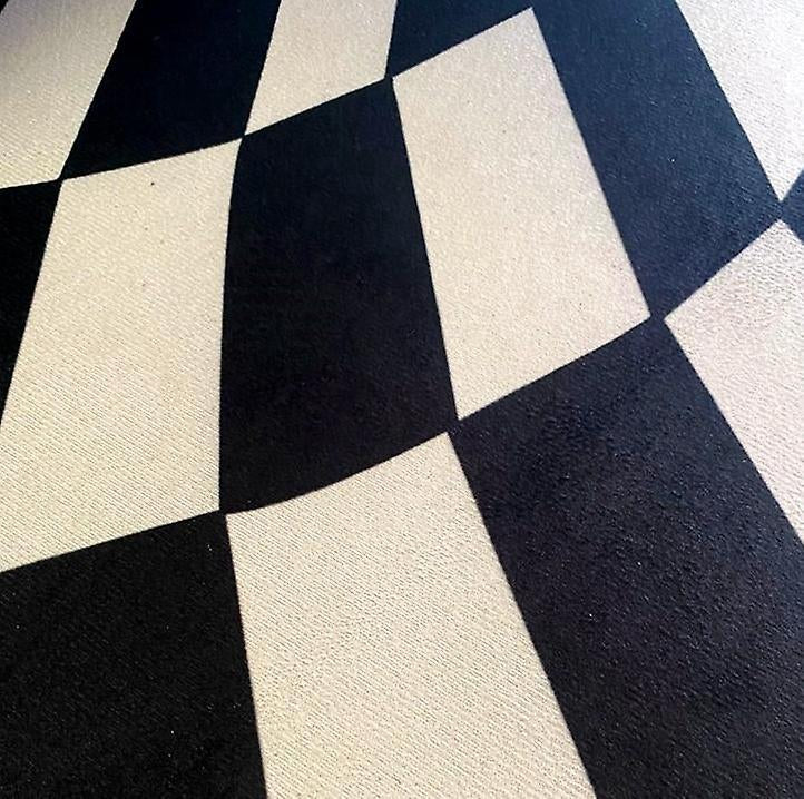 3d Vortex Iluzia Covor, Covor Rotund, Non-Alunecare In Carouri 98 X 98 CM