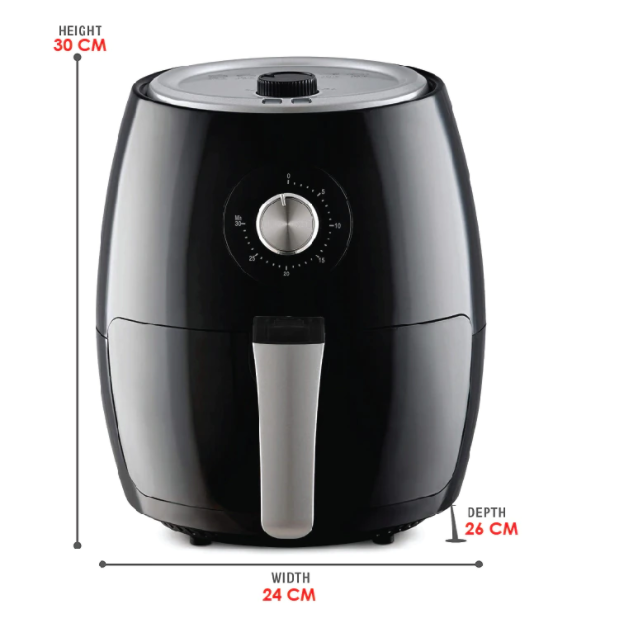 Friteuza Air Fryer and Grill Haeger HG 5286, 1500W, 3.8 l , termostat si timer control
