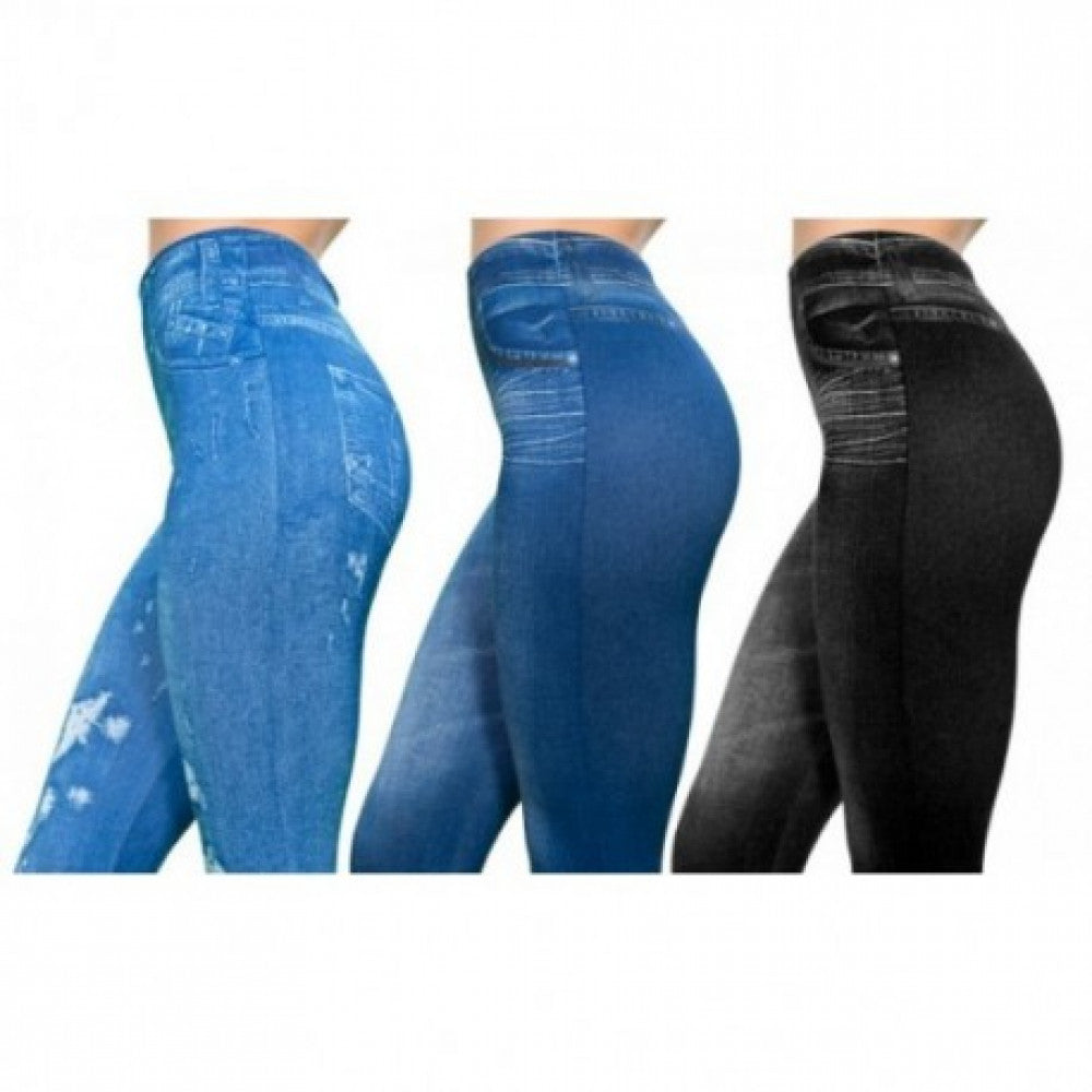 Set 3 Colanti Slim Model Jeans Original Oferta Limitata