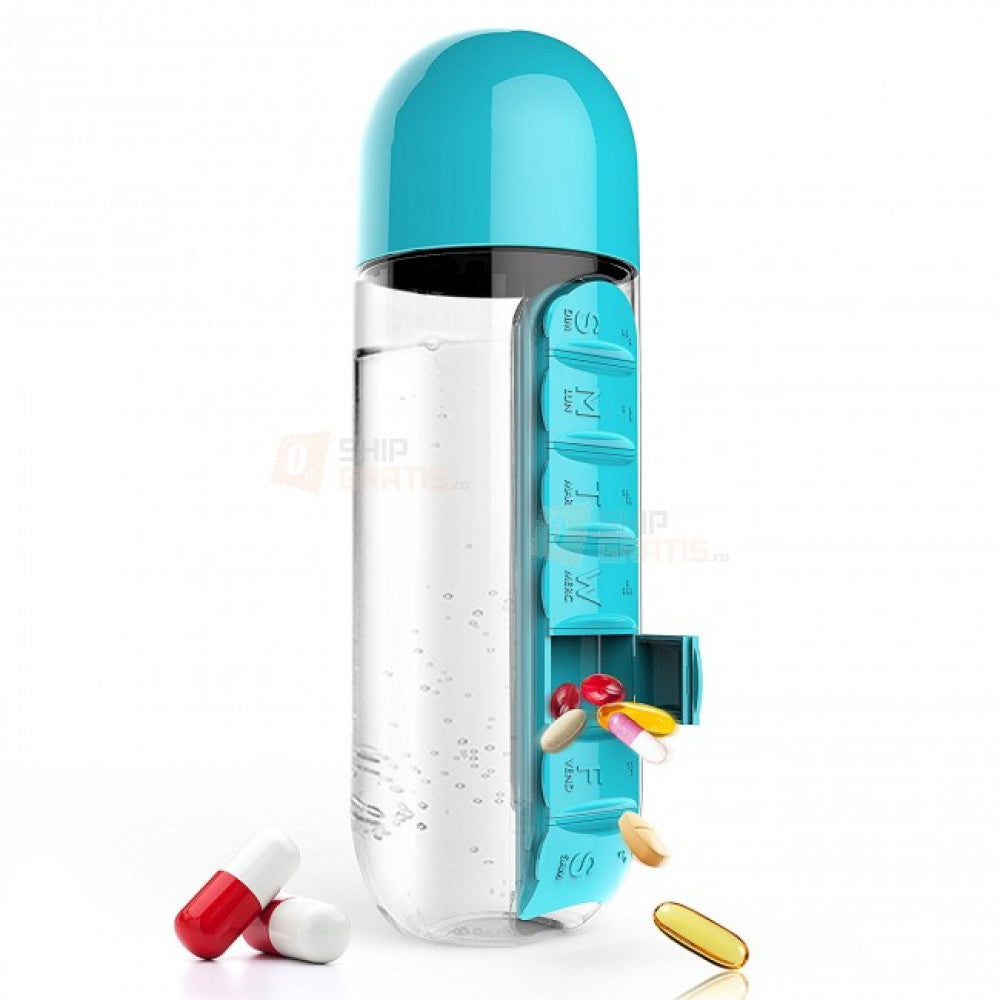 Sticla Apa Organizator Vitamine Medicamente Oferta Limitata
