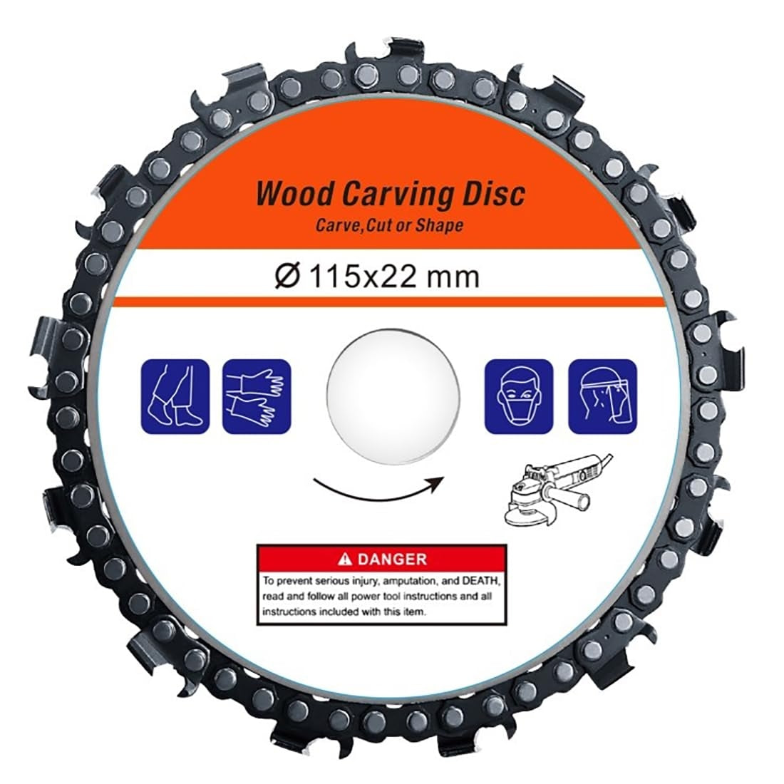 Disc flex 125x22mm cu lant pentru lemn