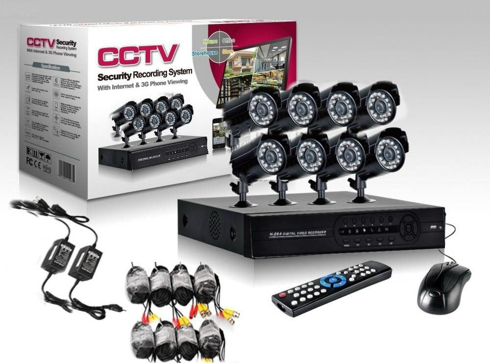 Kit CCTV DVR, Sistem Supraveghere, 8 Camere Interior/Exterior (PACHET CU HARD-DISK OPTIONAL)