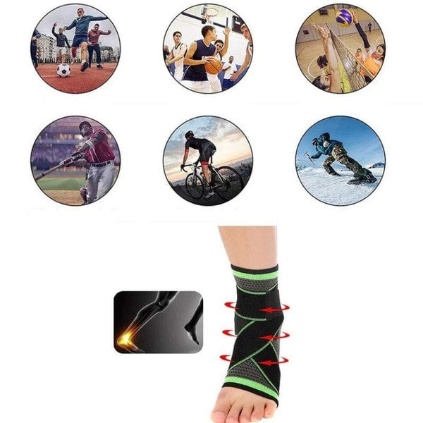 Orteza Pentru Glezna, Bandaj Elastic Tip Soseta Cu Banda Ajustabila ,Marime Universala, Unisex